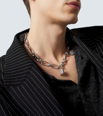 【ACNE STUDIOS】PADLOCK CHAIN NECKLACE Padlock necklace in silver - Acne Studios | Mytheresa