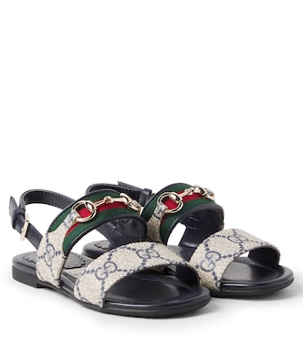 Sandalen Horsebit GG aus Canvas | Gucci Kids
