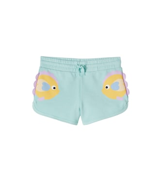 Shorts in jersey di cotone con stampa | Stella McCartney Kids