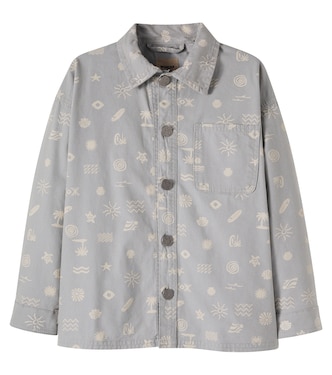 Marcel printed cotton canvas overshirt | Wheat
