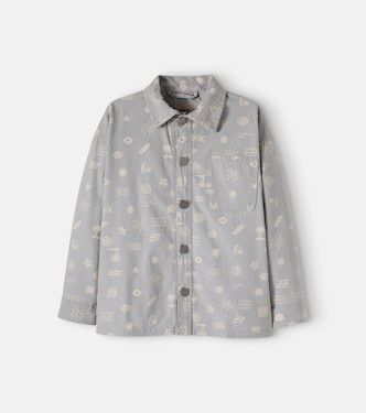 Marcel printed cotton canvas overshirt | Wheat