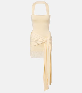 Abito corto halterneck con pizzo | Aya Muse