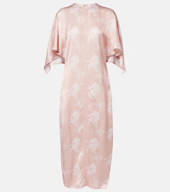 Bedrucktes Midikleid aus Satin | Stella McCartney