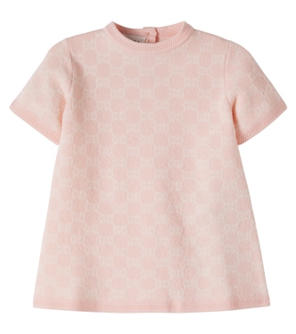 Baby Kleid GG aus Woll-Jacquard | Gucci Kids