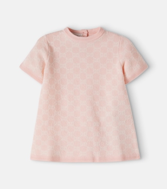 Bebé - vestido de jacquard GG de lana | Gucci Kids