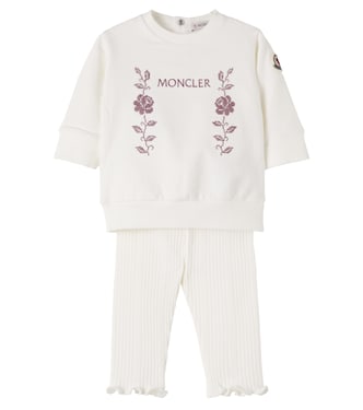 Bébé – Ensemble sweat-shirt et pantalon en coton mélangé | Moncler Enfant