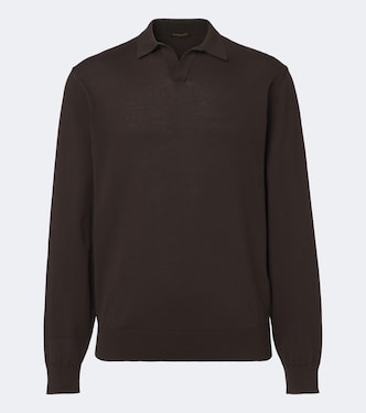 Cotton polo sweater | Rubinacci