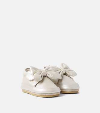Baby Mileau metallic leather sneakers | Donsje