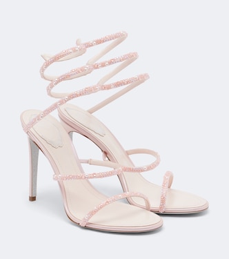 x Swarovski Cleo embellished leather sandals | Rene Caovilla