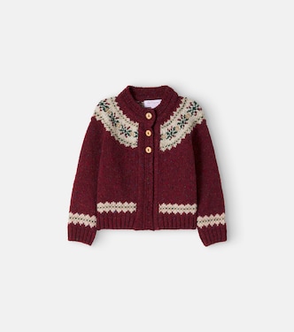 Baby Taylor Fair Isle wool-blend cardigan | La Coqueta