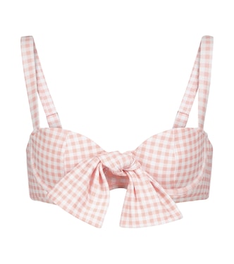 Haut de bikini Clara à carreaux | Alexandra Miro