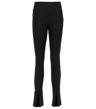 Split-cuff high-rise slim pants | Toteme