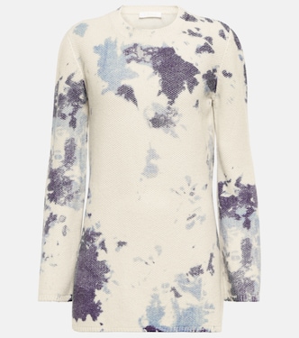Tie-dye cashmere minidress | Chloé