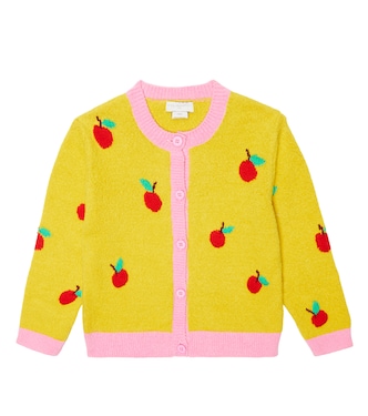 Intarsia cotton-blend cardigan | Stella McCartney Kids