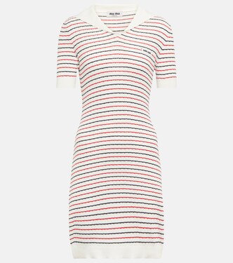 Vestido corto de algodón | Miu Miu