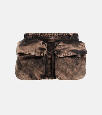 Mini-jupe en jean | Miu Miu