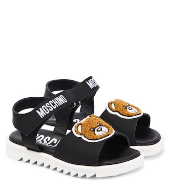 Sandali in pelle con logo | Moschino Kids