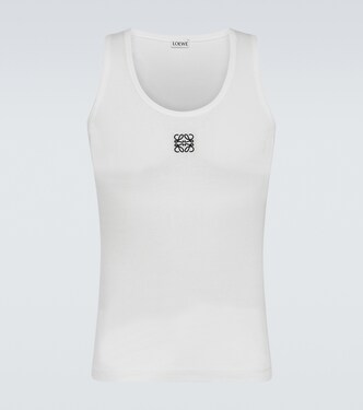 Anagram cotton-blend jersey tank top | Loewe