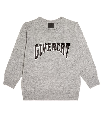 Logo wool and cashmere sweater | Givenchy Kids