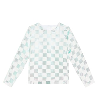 Bow-detailed metallic top | Caroline Bosmans