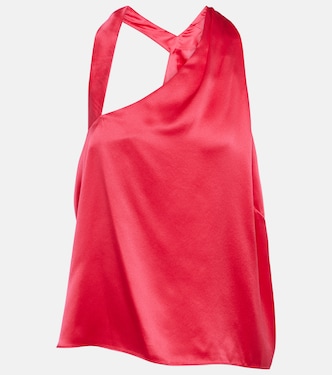 One-shoulder silk top | The Sei