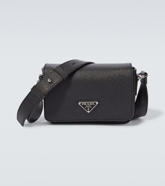 Logo saffiano leather shoulder bag | Prada