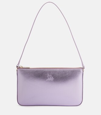 Loubila metallic leather shoulder bag | Christian Louboutin