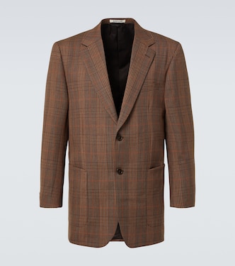 Prince of Wales wool blazer | Auralee