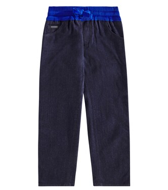 Logo denim sweatpants | Dolce&Gabbana Kids