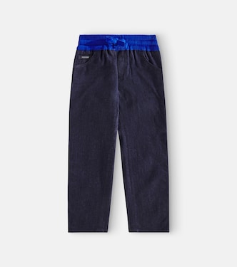 Logo denim sweatpants | Dolce&Gabbana Kids