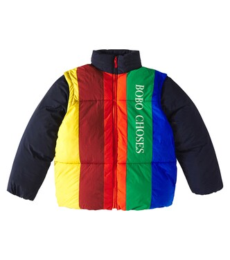 Bobo Choses colorblocked puffer jacket | Bobo Choses