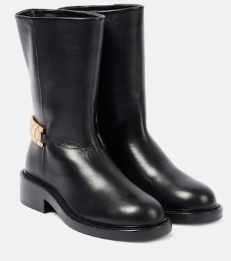Verzierte Ankle Boots aus Leder | Victoria Beckham