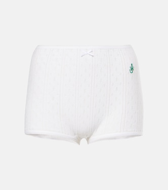 Pointelle cotton and cashmere shorts | JW Anderson