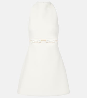 Bridal Jalie bow-detail crêpe minidress | Safiyaa
