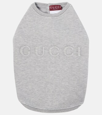 Logo embossed dog sweatshirt | Gucci