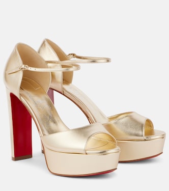 Sandaloo 130 leather peep-toe pumps | Christian Louboutin