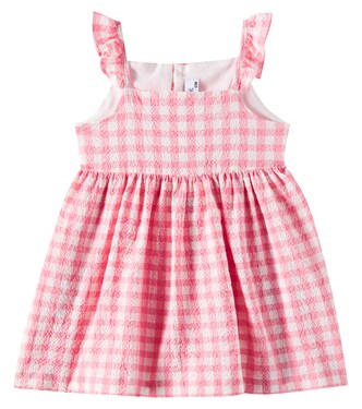 Baby gingham cotton-blend dress | Il Gufo