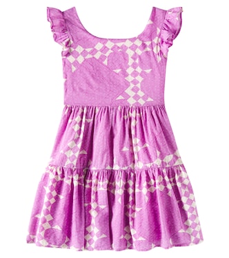 Printed tiered cotton-blend dress | Scotch & Soda Kids