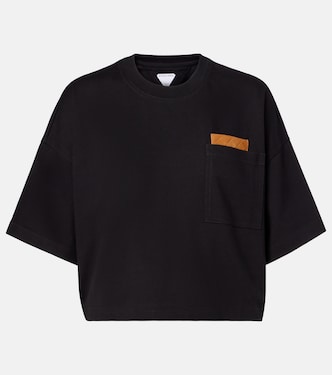 T-Shirt Intrecciato aus Baumwoll-Jersey  | Bottega Veneta