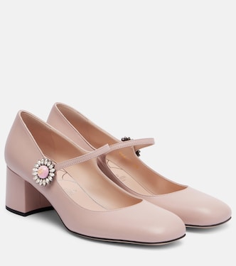 Daisy Jewel 55 leather Mary Jane pumps | Valentino Garavani