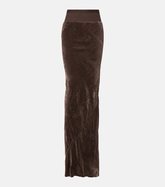 Coda velvet maxi skirt | Rick Owens