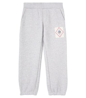 Logo cotton fleece sweatpants | C.P. Company Kids