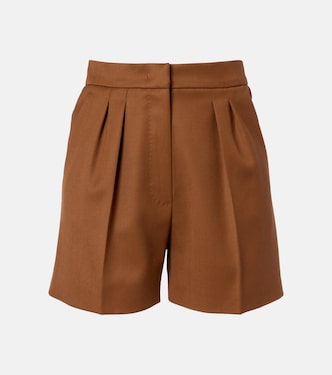 Ozieri high-rise virgin wool shorts  | Max Mara