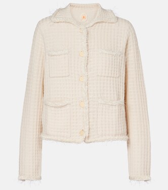 Distressed wool and cashmere cardigan | Jardin des Orangers