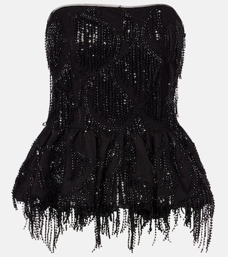 Albertina sequined strapless top  | Rotate