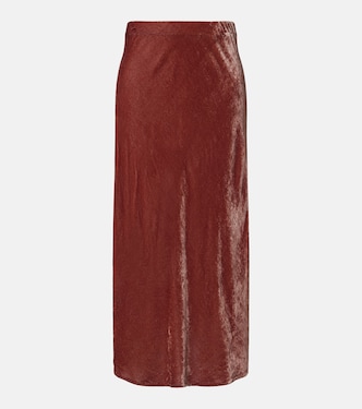 Felicity velvet midi skirt | Velvet