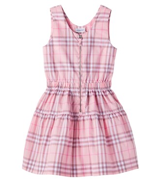 Vestido Burberry Check de algodón | Burberry Kids