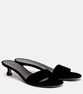 Combo leather slides | The Row