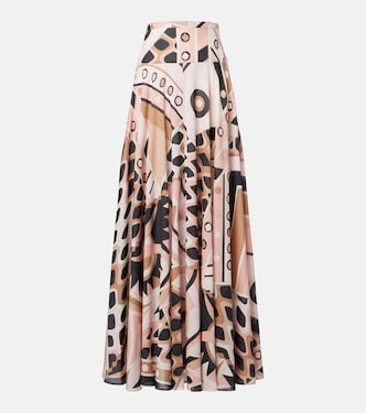 Vivara cotton muslin maxi skirt | Pucci