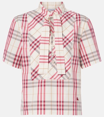 Olea Burberry Check cotton blouse | Burberry